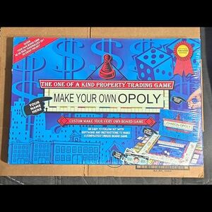 Make Your Own Opoly Custom Board Game - Blue
